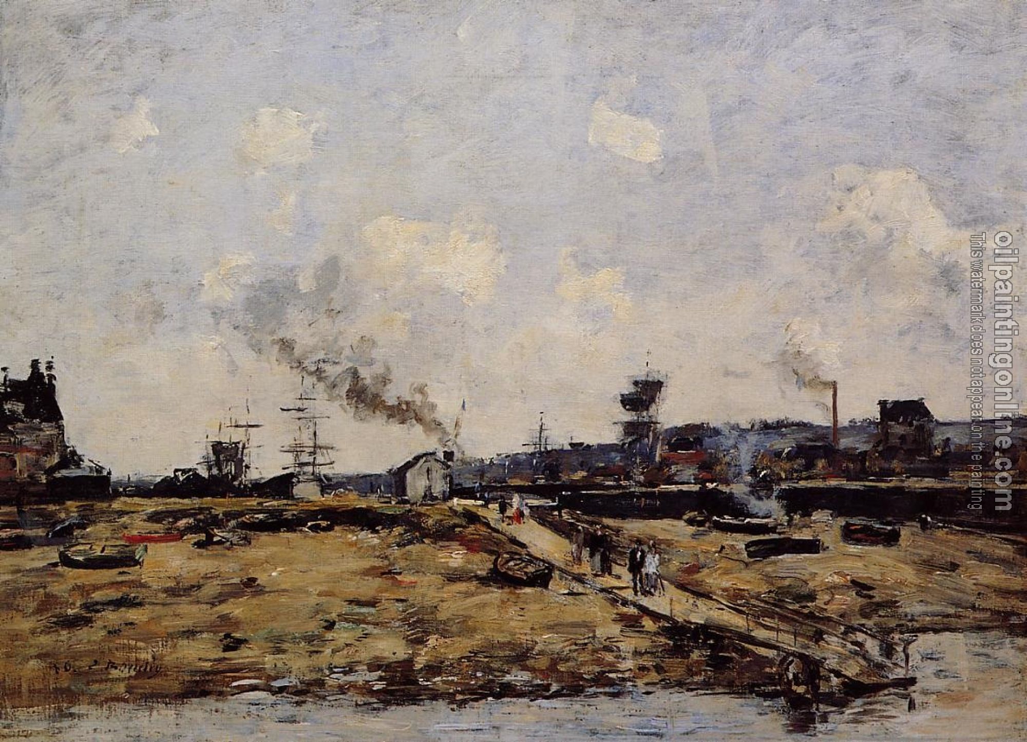 Boudin, Eugene - Trouville, the Ferry to Deauville